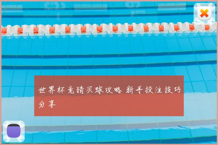 世界杯竞猜买球攻略 新手投注技巧分享